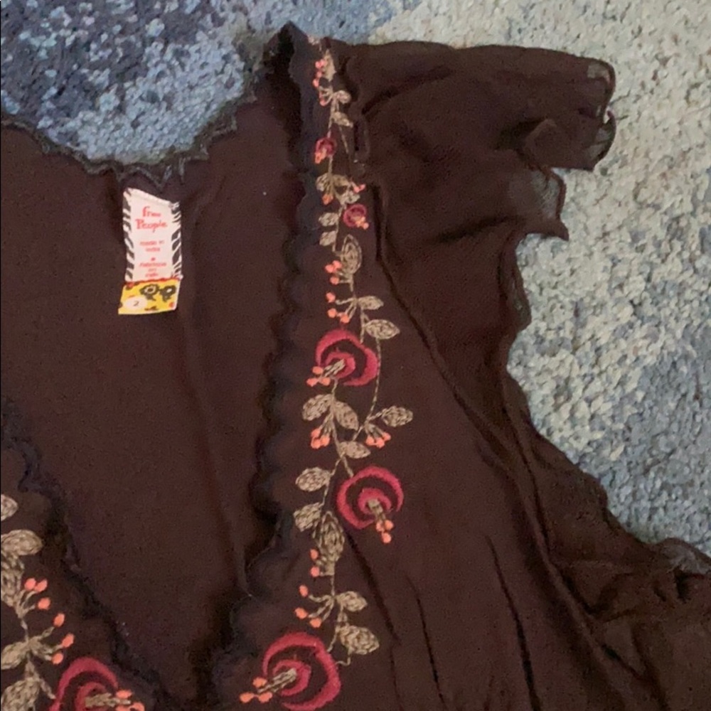 Free People Embroidered Top - Picture 3 of 4